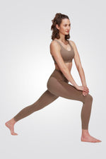 ADIDAS - טייץ YOGA LUXE STUDIO 7/8 BROWN - MASHBIR//365