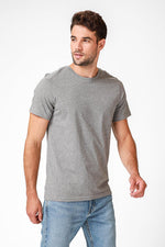 DELTA - טישירט אפורה צווארון עגול - MASHBIR//365