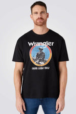 WRANGLER - טישירט AMERICANA TEE בצבע שחור - MASHBIR//365