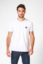 EMPORIO VALENTINI - טישירט בצבע לבן קצרה עם לוגו - MASHBIR//365