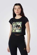 NEW BALANCE - טישירט BOTANICAL בצבע שחור - MASHBIR//365
