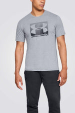 UNDER ARMOUR - טישירט BOXED SPORTSTYLE בצבע אפור - MASHBIR//365