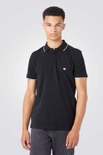 WRANGLER - טישירט פולו בצבע שחור - MASHBIR//365