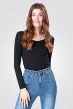 טישירט ג'רסי מפתח רחב בצבע שחור | קנת קול