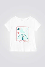 OBAIBI - טישירט הדפס חיות טורקיז לתינוקות - MASHBIR//365