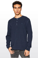 LEE - טישירט HENLEY כחולה - MASHBIR//365