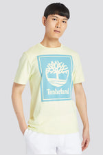 TIMBERLAND - טישירט צהובה מסגרת לוגו - MASHBIR//365