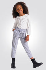 OKAIDI - טישירט ילדות שרוול ארוך בלבן - MASHBIR//365