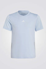 ADIDAS - טישירט לנוער U RUN 3S בצבע תכלת - MASHBIR//365