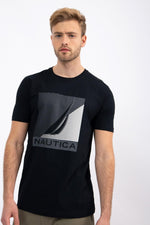 NAUTICA - טישירט לוגו שחורה - MASHBIR//365