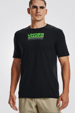 UNDER ARMOUR - טישירט MULTICOLOR BOX LOGO SS בצבע שחור - MASHBIR//365