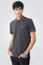 LEE - טישירט PIQUE POLO בצבע אפור - MASHBIR//365