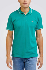 LEE - טישירט PIQUE POLO בצבע טורקיז - MASHBIR//365