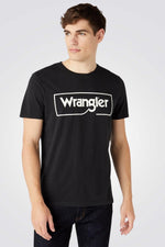 WRANGLER - טישירט שחורה עם הדפס - MASHBIR//365