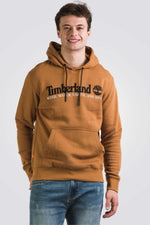 TIMBERLAND - קפוצ'ון CREW עם כיתוב לוגו בצבע חרדל - MASHBIR//365
