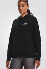 UNDER ARMOUR - קפוצ'ון Essential Fleece בצבע שחור - MASHBIR//365
