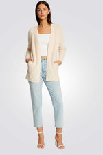 MORGAN - קרדיגן ארוך בצבע ורוד בהיר - MASHBIR//365