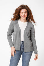 KENNETH COLE - קרדיגן בייסיק בצבע אפור - MASHBIR//365