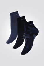 KENNETH COLE - קרסוליות לגברים בצבע קמופלאג' ונייבי - MASHBIR//365