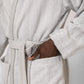 KENNETH COLE - חלוק מגבת אריגת פסים בצבע אפור - MASHBIR//365 - 3