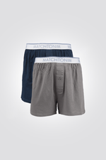 DELTA - מארז 2 בוקסרים קצרים רחבים מבד רפיברה - MASHBIR//365