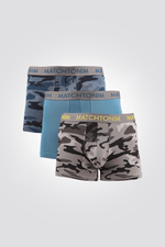 DELTA - מארז 3 בוקסרים צמודים קצרים CAMO PACK - MASHBIR//365