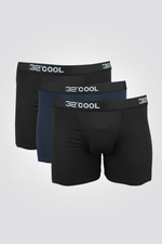 COOL 32 - מארז 3 בוקסרים כחול ושחור - MASHBIR//365
