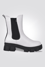 LADY COMFORT - מגף עם גומי בצבע לבן - MASHBIR//365