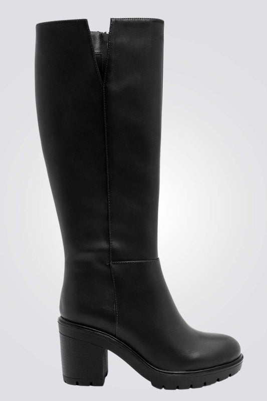 SEVENTYNINE - מגפיים גבוהות לידס לנשים בצבע שחור - MASHBIR//365