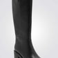 SEVENTYNINE - מגפיים גבוהות לידס לנשים בצבע שחור - MASHBIR//365 - 2