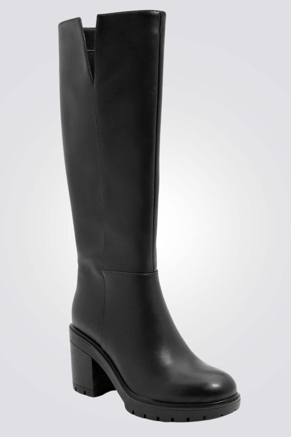 SEVENTYNINE - מגפיים גבוהות לידס לנשים בצבע שחור - MASHBIR//365