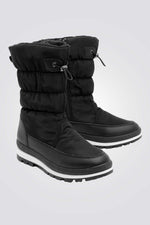 SEVENTYNINE - מגפיים לנשים דגם רימיני בצבע שחור ולבן - MASHBIR//365