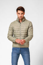 KENNETH COLE - מעיל פוף בצבע ירוק זית - MASHBIR//365