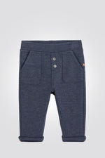 OBAIBI - מכנס ארוך ג'וגר בצבע כחול - MASHBIR//365