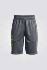 UNDER ARMOUR - מכנס קצר לנוער Prototype 2.0 Wdmk בצבע אפור - MASHBIR//365