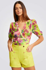 MORGAN - מכנסי אלגנט בצבע צהוב - MASHBIR//365