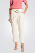 MORGAN - מכנסי אלגנט בצבע שנהב - MASHBIR//365