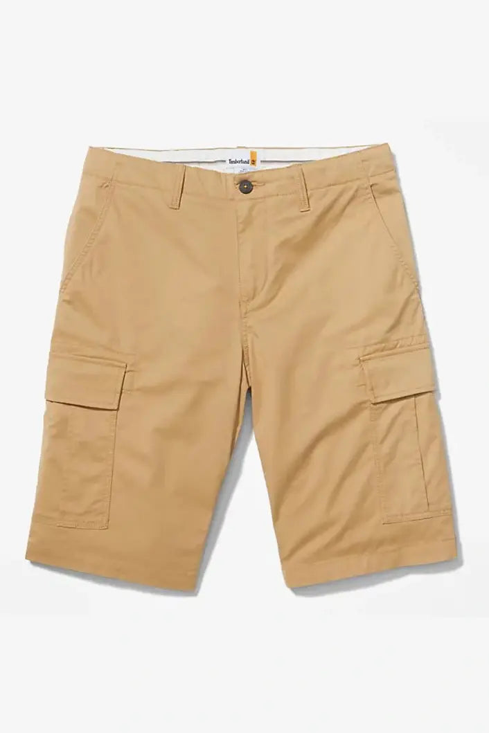 TIMBERLAND - מכנסי ברמודה מכנסי CARGO בצבע חאקי - MASHBIR//365