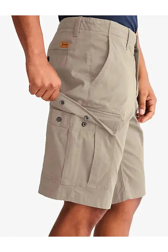 TIMBERLAND - מכנסי ברמודה מכנסי CARGO בצבע בז' - MASHBIR//365