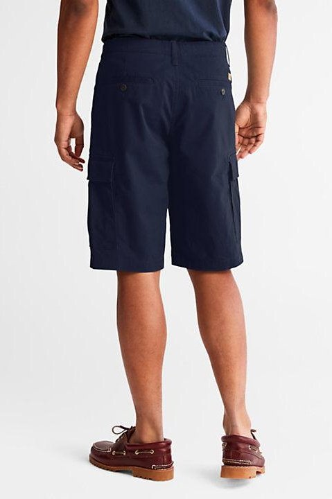 TIMBERLAND - מכנסי ברמודה מכנסי CARGO בצבע נייבי - MASHBIR//365