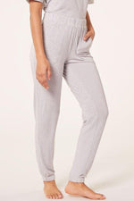 ETAM - מכנסי פיג'מה ארוכים ALVA אפור בהיר - MASHBIR//365