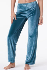 ETAM - מכנסי פיג'מה קטיפה VELVETY טורקיז - MASHBIR//365