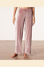 ETAM - מכנסי פיג'מה קטיפה VELVETY ורוד עתיק - MASHBIR//365