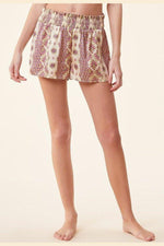 ETAM - מכנסי פיג'מה סאטן קצרים PATCHY צבעוני - MASHBIR//365