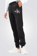 Calvin Klein - מכנסי פוטר בצבע שחור - MASHBIR//365