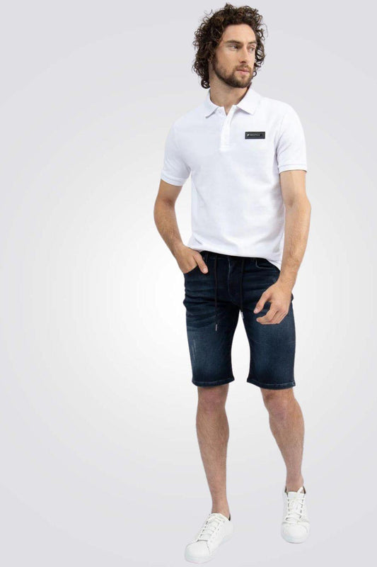 NAUTICA - מכנסי ג'ינס קצר צבע NAVY - MASHBIR//365