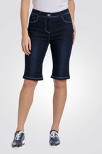 PUNT ROMA - מכנסי ג'ינס קצרים בצבע כחול - MASHBIR//365