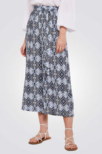 APRICOT - מכנסי הדפס בצבע נייבי - MASHBIR//365