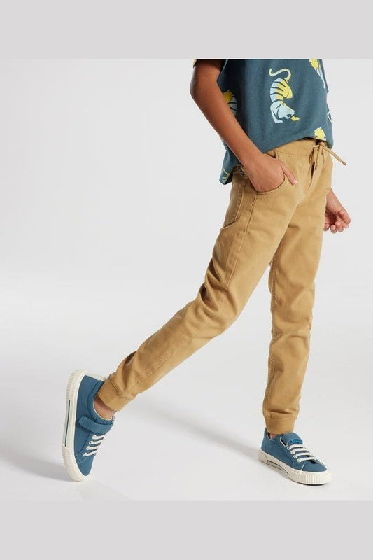OKAIDI - מכנסי טרנינג דקים בצבע בז' לילדים - MASHBIR//365