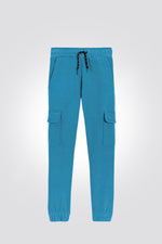 OKAIDI - מכנסי טרנינג לבנים בצבע טורקיז - MASHBIR//365